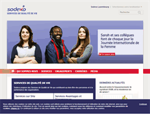 Tablet Screenshot of lu.sodexo.com