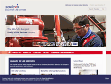 Tablet Screenshot of in.sodexo.com