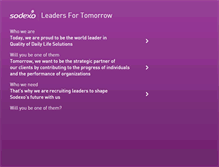 Tablet Screenshot of leaders-for-tomorrow.sodexo.com