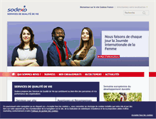Tablet Screenshot of fr.sodexo.com